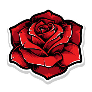 Porte - clé Red Rose