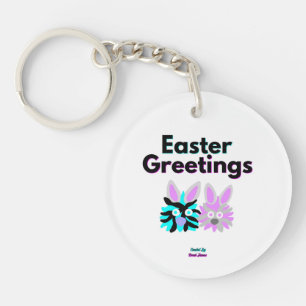 Porte - clé Rond Bunny Fuzzies