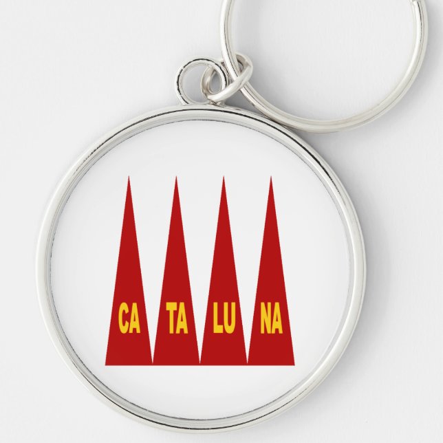 Porte-clé rond Premium CATALUNA (Devant)
