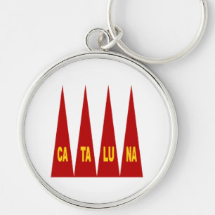 Porte-clé rond Premium CATALUNA Keychain