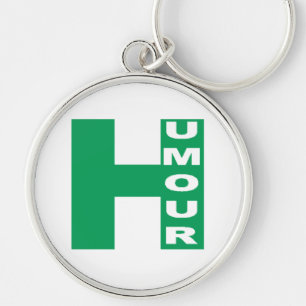 Porte-clé rond Premium HUMOUR Keychain