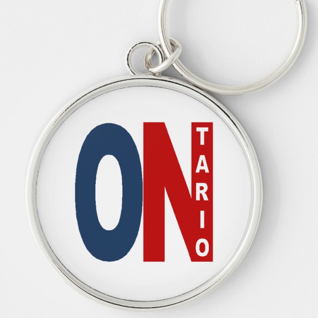 Porte  clé rond Premium ONTARIO Keychain (Front)