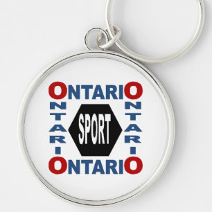 Porte clé rond Premium ONTARIO SPORT Keychain