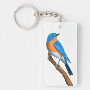 Porte - clé sauvage d'oiseau d'oiseau bleu