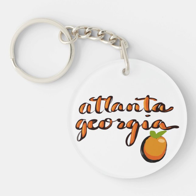 porte - clé souvenir de Atlanta Painted Peach (Devant)
