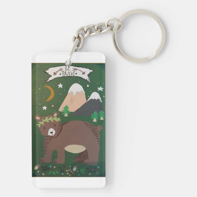 porte - clé "Soyez courageux" (Dos)