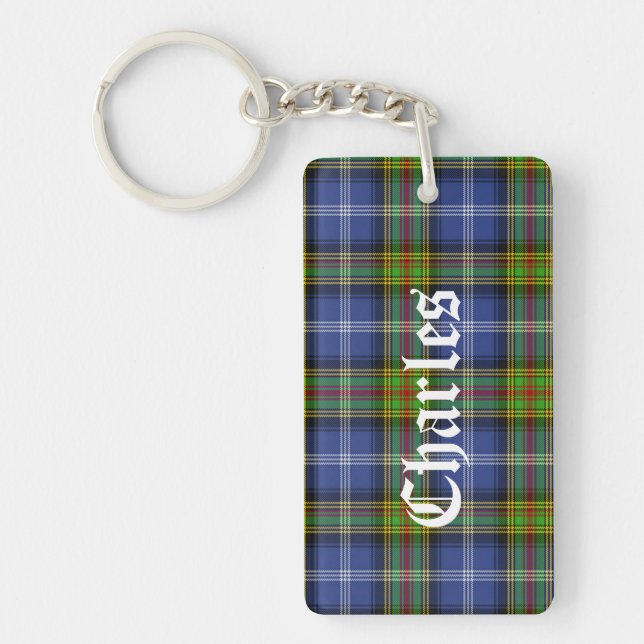 Porte - clé Tartan Plaid de la famille Estes perso (Devant)