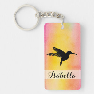 Porte - clé texturisé pour aquarelle de Colibri