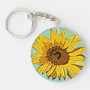 Porte - clé tournesol