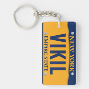 Porte - clé VIKIL de plaque minéralogique d'état