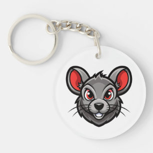 Porte - clé Visage de souris Cartoon - Animal ador