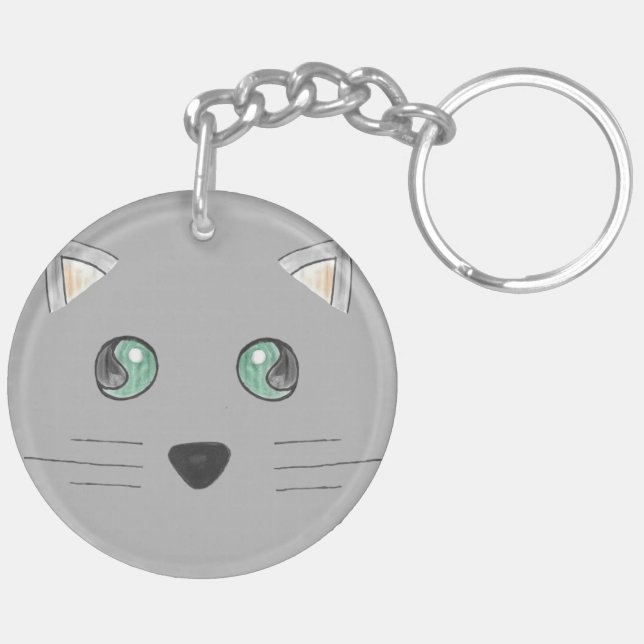 Porte - clé visqueux de chat (Dos gauche)