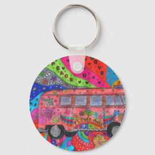 porte clef van-hippie keychain