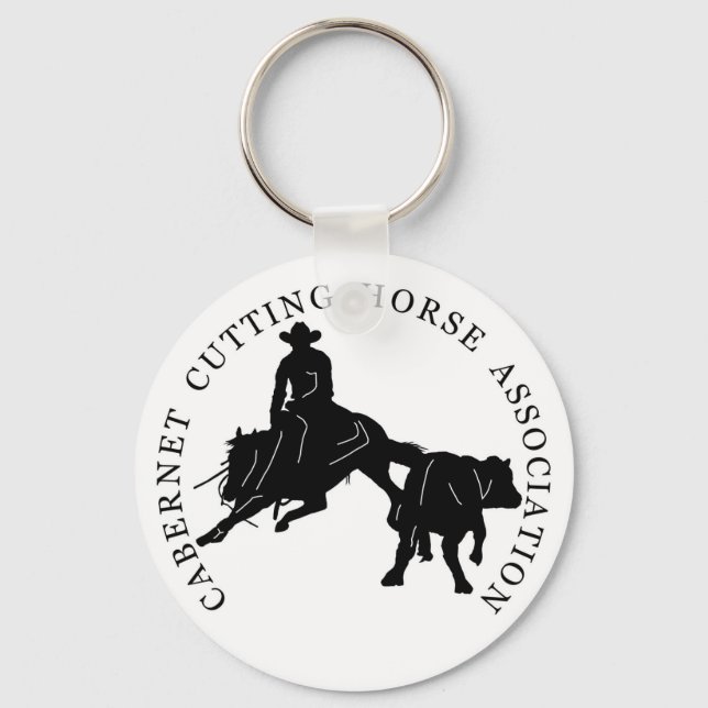 Porte Clefs Cabernet CHA Noir Keychain (Front)