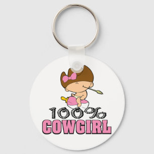 Porte-clés 100% Cowgirl