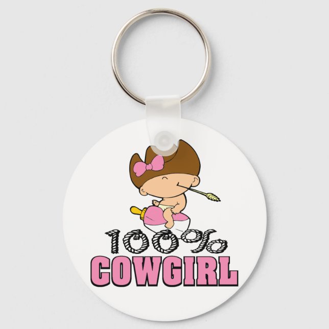 Porte-clés 100% Cowgirl (Recto)
