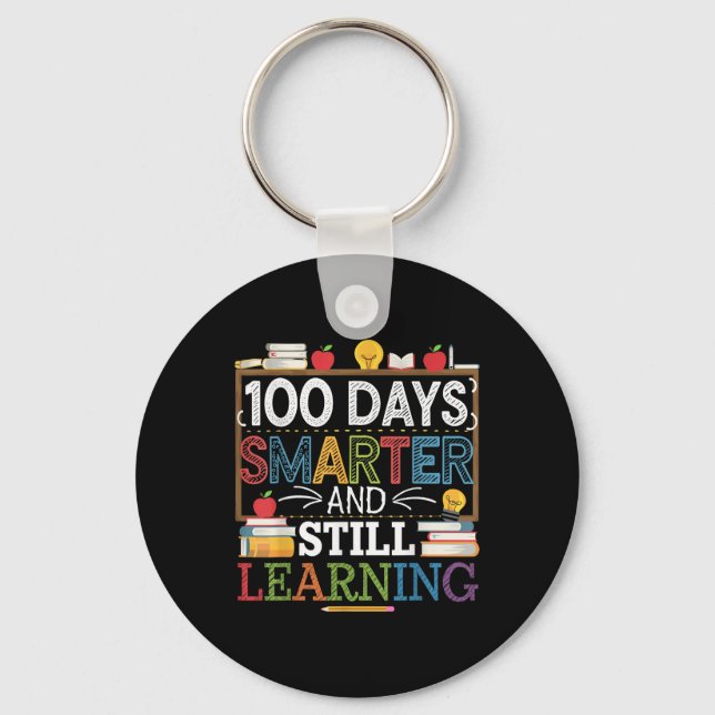 Porte-clés 100 Jours Couleurs Plus Intelligentes Et Apprentis (Recto)
