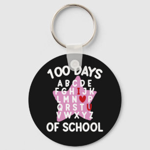 Porte-clés 100 Jours D'Alphabet Scolaire 100E Jour Enseignant