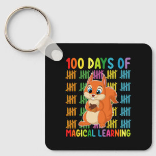 Porte-clés 100 jours d'apprentissage magique de l'école des é