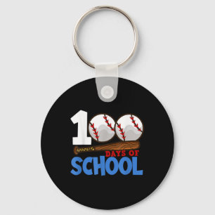 Porte-clés 100 Jours De Baseball Scolaire 100E Jour De L'Écol
