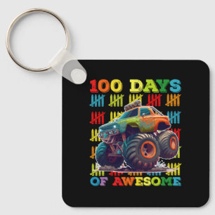 Porte-clés 100 Jours De Camion Monster Magnifique 100e Jour É