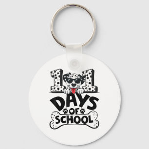 Porte-clés 100 Jours D'École Chien Dalmatien Garçon Enfant 10