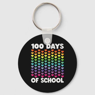 Porte-clés 100 Jours D'École Et Toujours Aimer Il Coeur 100T
