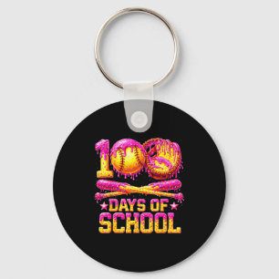 Porte-clés 100 jours dégoulinants de softball à l'école glace