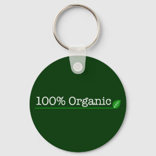Porte-clés 100% Organic - white text