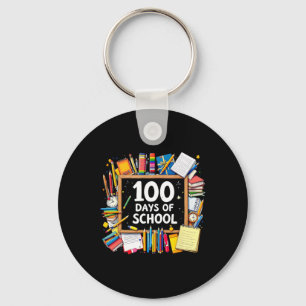 Porte-clés 100E Jours D'Enseignant Enseignant Enfants Joyeux 