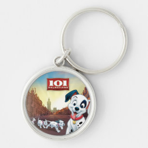 Porte-clés 101 Patches dalmates qui balancent sa queue