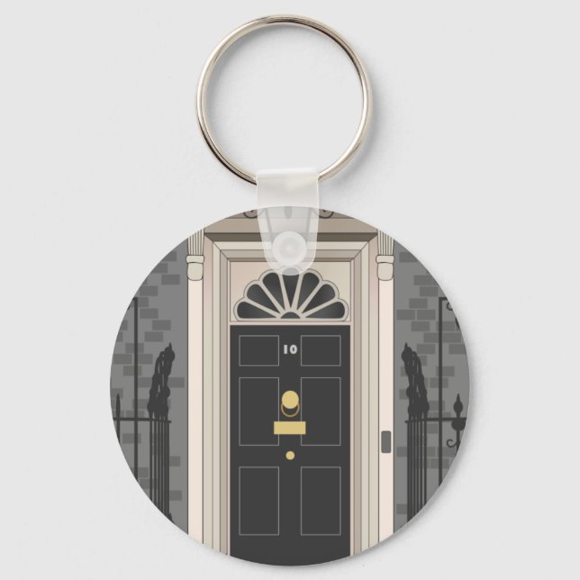 Porte-clés 10 Downing Street, Londres (dessin) (Recto)