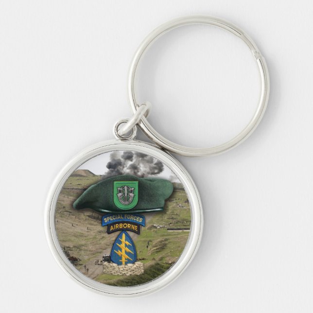 Porte-clés 10e Porte - clé des Bérets verts des forces spécia (Devant)