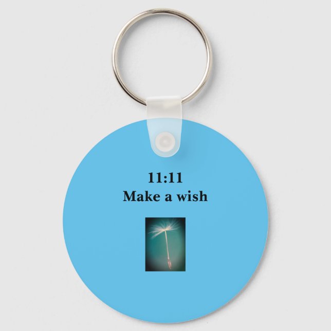 Porte-clés 11:11 Clavier Faire un voeu (Recto)