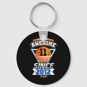 Porte-clés 11e Anniversaire Joueur De Basket-Ball Magnifique