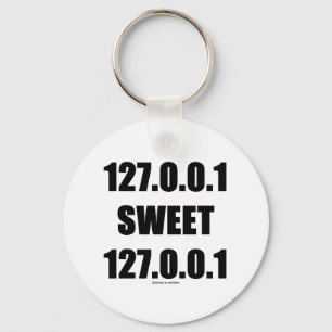 Porte-clés 127.0.0.1 127.0.0.1 doux (geek à la maison doux 