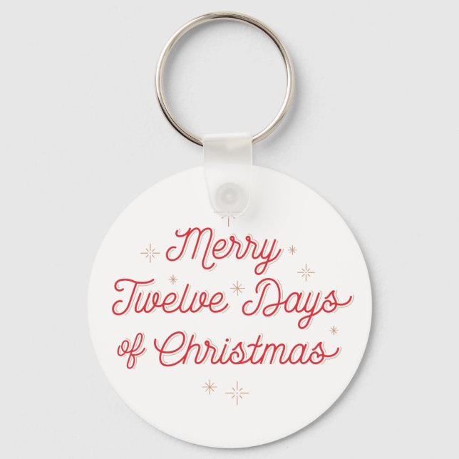 Porte-clés 12 Jours de Porte - clé de Noël (Recto)