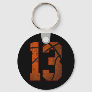 Porte-clés 13e Birthday Party Thirteen 13 Year Old Basketbal