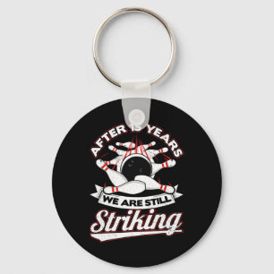 Porte-clés 15e anniversaire de Mariage Bowling Striking 15 an