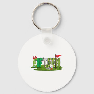 Porte-clés 15e Anniversaire Golf Thème 15 ans Enfants Sport P