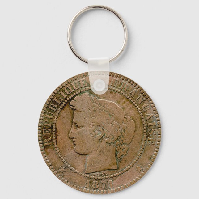 Porte-clés 1871 Français 10 Centime (Recto)
