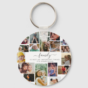 Porte-clés 18 Photo Collage Cute Family Love Memory