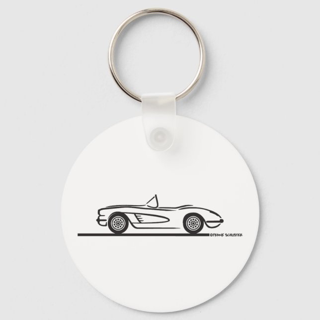 Porte-clés 1959 1960 Chevrolet Corvette (Recto)