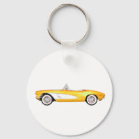 1961 Corvette C1 : Finition jaune :