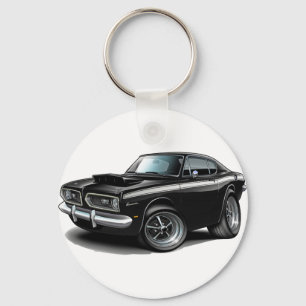 Porte-clés 1967-69 Barracuda Voiture Noir-Blanc