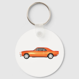 Porte-clés 1967 Camaro SS : Finition orange : modèle 3D :