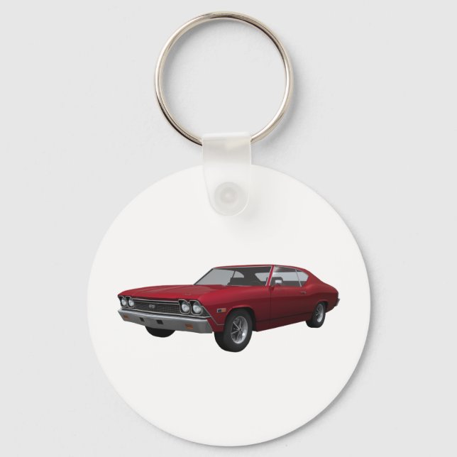 Porte-clés 1968 Chevelle SS : Candy Apple Finish (Recto)