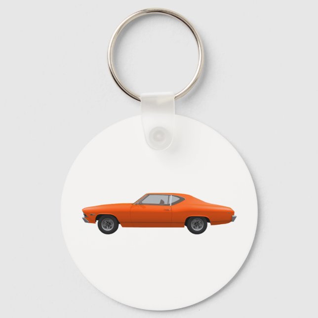 Porte-clés 1969 Chevelle SS : Finition orange (Recto)
