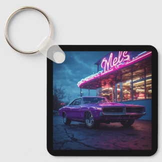 Porte-clés 1969 Dodge Charger Violet Plum Crazy