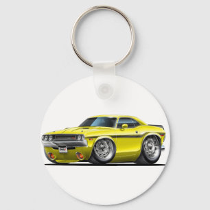 Porte-clés 1970-72 Challenger Yellow Car